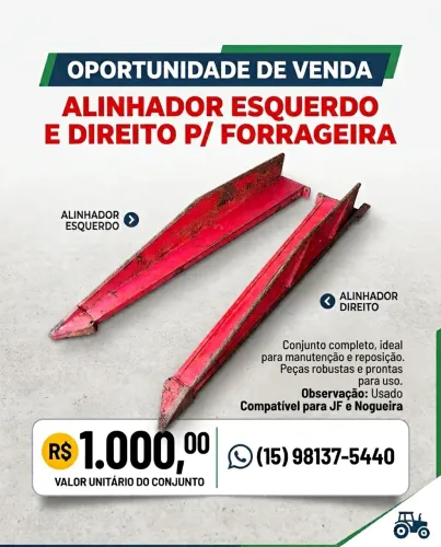 Alinhadores para Forrageira