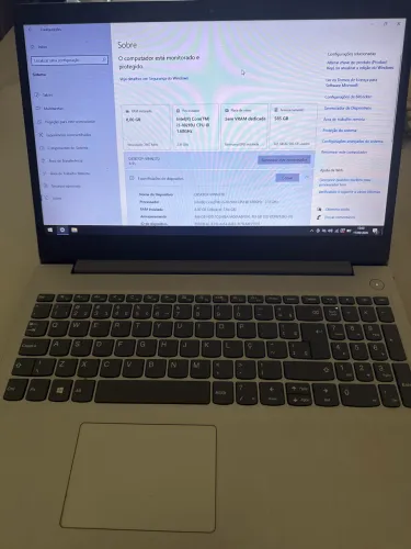 Note Lenovo i5 10210u 8 gb de ram 128 de nvme e 500 gb de hs
