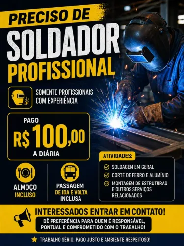 Preciso de uma pessoa para amanhã fazer um teste