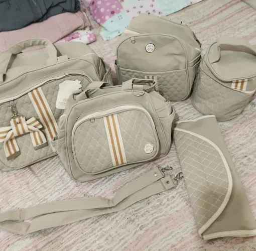 Kit bolsa maternidade 5 peças, nova.