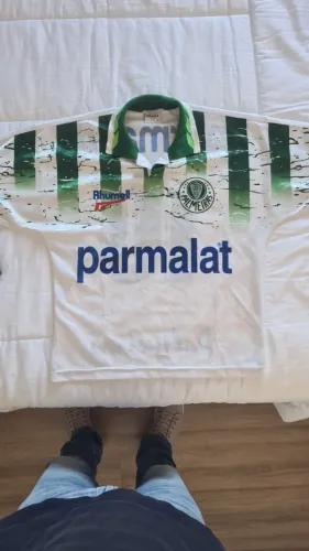 Camisa Oficial Reserva Branca "Riscada" Nº 10 (Rhumell - 1996)