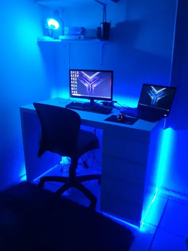 Fita de Led RGB com Controle e fonte, fácil e rápida instalação