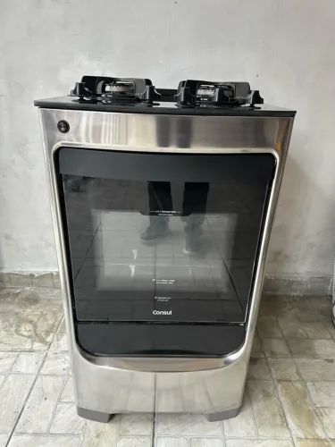 Fogão cônsul mesa de vidro em estado de novo, entrego no local