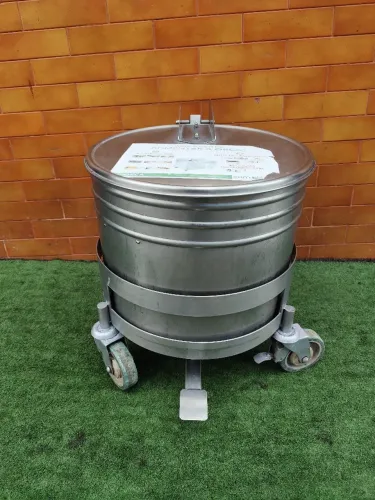Lixeira industrial inox 304