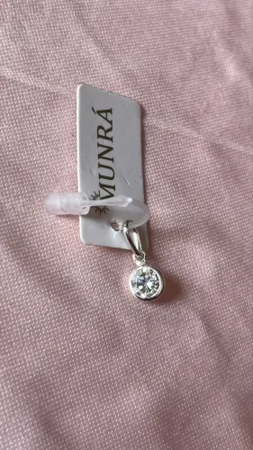 Pingente prata cristal Munrá semijoia