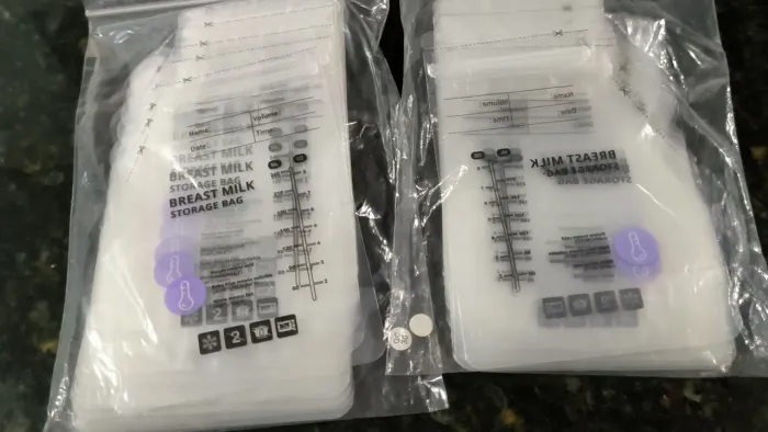 Saquinhos para armazenamento de leite materno - 120 unidades