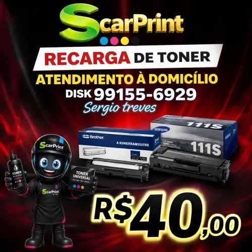 Recarga e venda de toner de impressora 