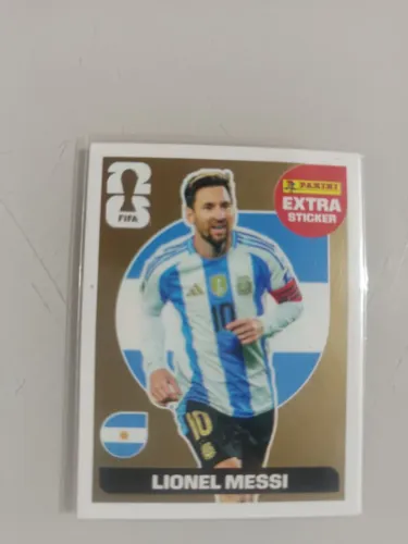 Figurinha Messi dourado original