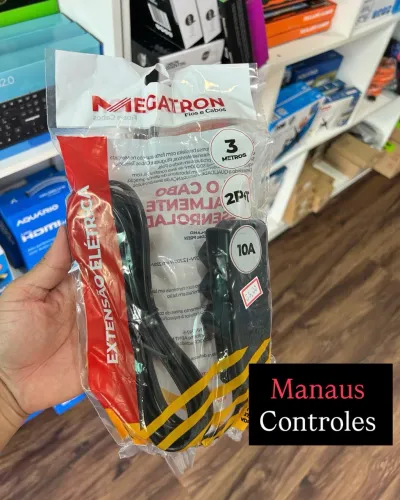 Extensão Elétrica de 3 Metros 10A - Promoção