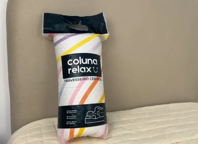 Travesseiro Cervical Coluna Relax I Wanna Sleep Novo