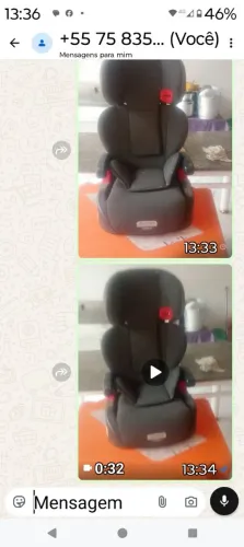 Vendo uma cadeirinha de carro toda boa 