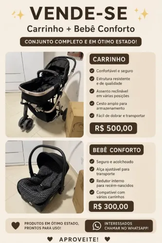 ? VENDO Carrinho + Bebê Conforto ?