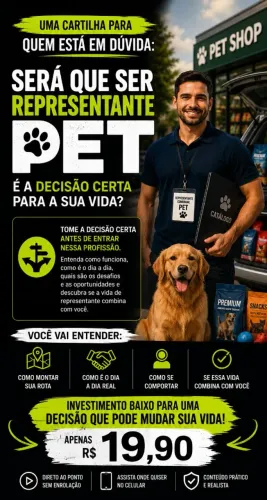 Tutorial de como ser representante no ramo pet.