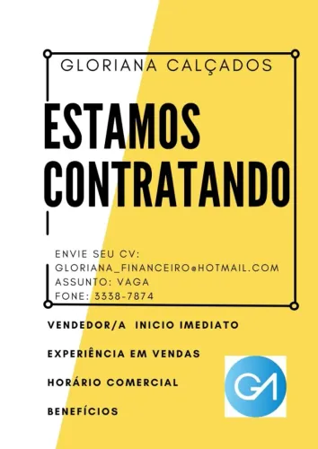 Vendedor/a loja bairro Bom Retiro