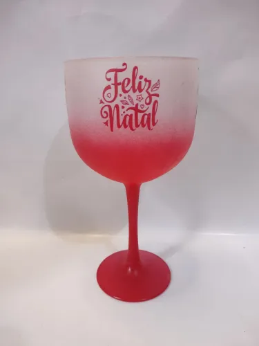 Taça personalizada para o natal