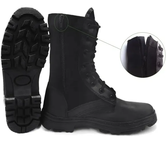 Coturno Militar Masculino Com Zíper