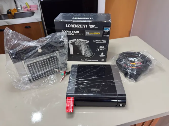 Chuveiro elétrico lorenzetti Acqua star eletrônica black 110V