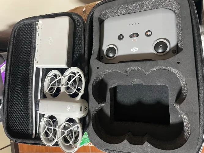 DJI Neo - 4 Baterias e Hub de recarga) + Controle RC-N3 + Case + hélices Stealth