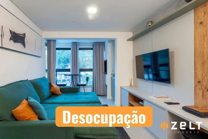 Apartamento com 1 dormitório para alugar, 48 m² por R$ 3.964,32/mês - Centro (Blumenau) -