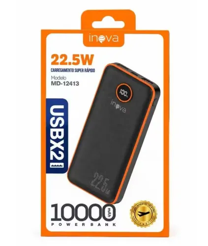 Carregador Portátil inova 10.000 mAh