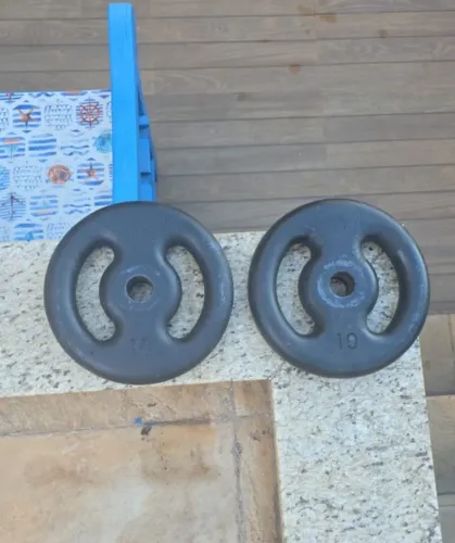 60kg de Anilhas de Ferro Fundido