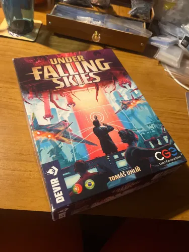 Under Falling Skies Jogo de Tabuleiro Solo Board Game Boardgame