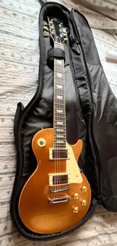 Guitarra Les Paul Michael Gm750 Gd Gold Top (acompanha capa)