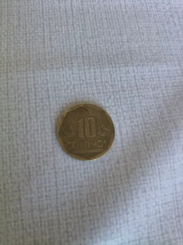 10 cétimos moeda peruana de 2014