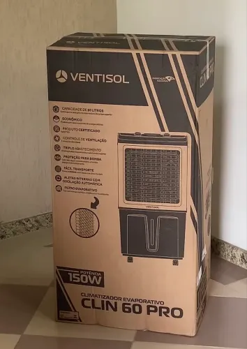 Climatizador ventisol 60 litros novo!