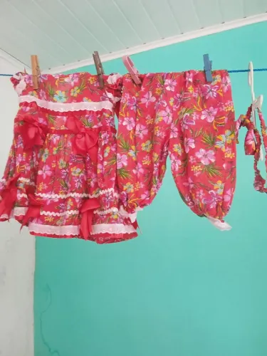 Vestido junino para 1 ano