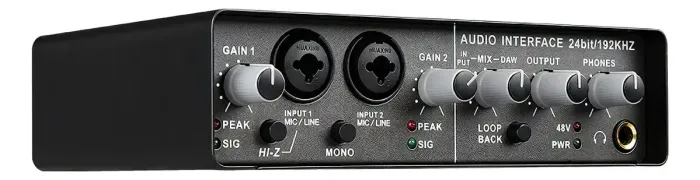 Interface de áudio profissional Q-24 TEYUN A interface de áudio TEYUN