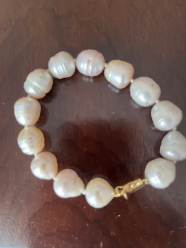 Pulseira pérolas fecho em ouro amarelo