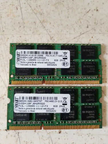Vendo 2 Memória ram DDR3 8gb para notebook 150 reais 