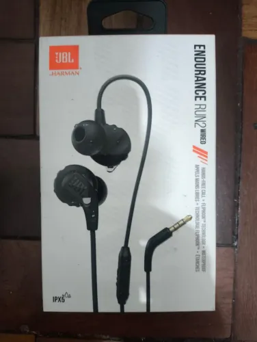 Fone de Ouvido JBL Endurance Run 2 Preto Original com Microfone P2 para Corrida