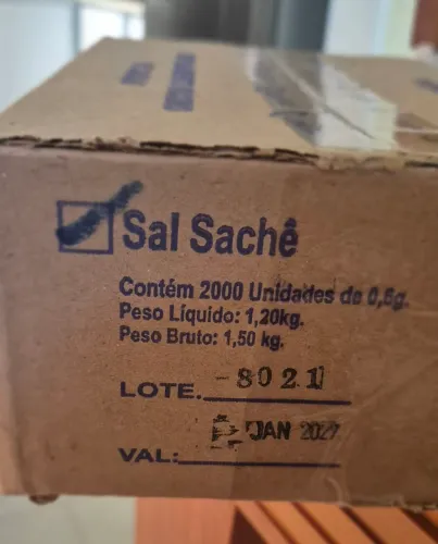 Sal em sachê 