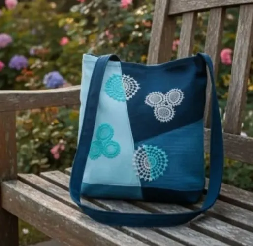 Bolsa Customizada em jeans