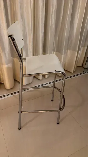 Cadeira alta em inox