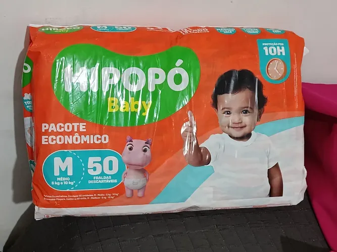 Fralda Hipopó Baby M