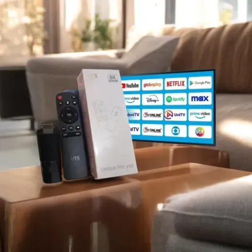 Smart Stick UT5 8K com Controle Remoto com controle bluetooth