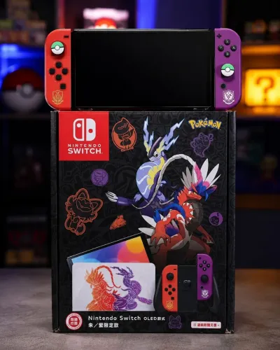 Nintendo Switch Oled Pokemon CIB Desbloqueado triple boot