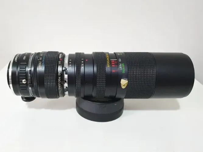 Lente Vivitar 100-300mm + 2x Teleconverter + Adaptador Sony MD-NEX