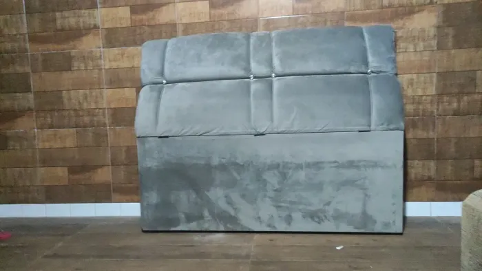 Cabeceira de Cama Com Baú Acoplado.
