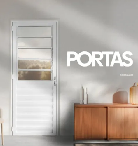 Portas Alumínio Branco P.r.o.n.t.a E.n.t.r.e.g.a