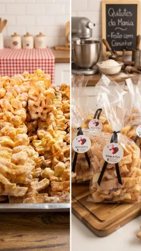 Biscoito Coscorão com 20 unidades. Ingredientes: Polvilho, açúcar, trigo e ovos...
