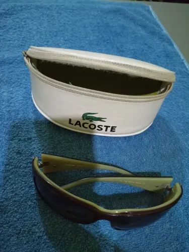 Óculos de sol original Lacoste, unissex.