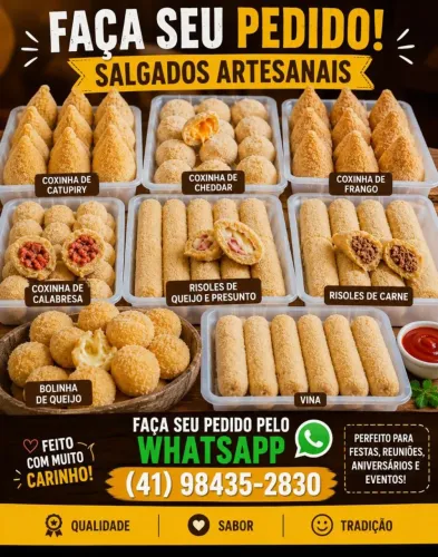 Salgados para eventos, café,e festa 