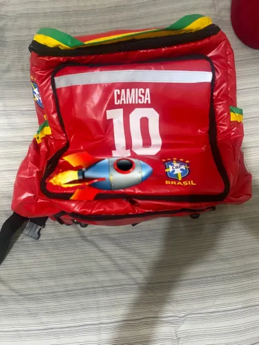 Bag mochila entregador + 3 camisas UV nova