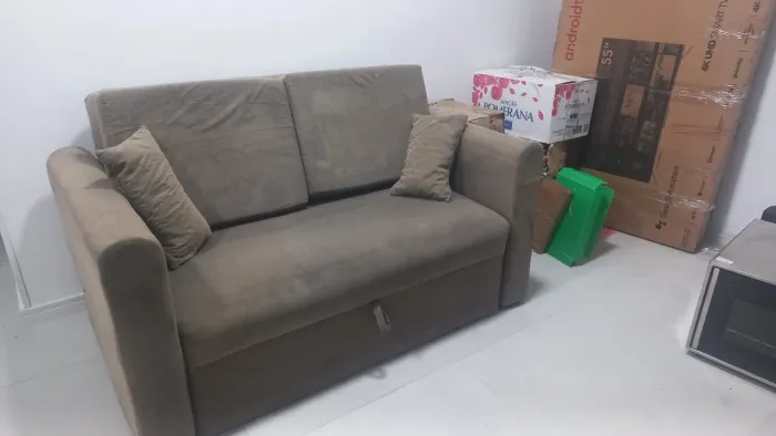 SOFÁ QUE VIRA CAMA DE CASAL CONFORTO E PRATICIDADE EM UM SÓ! ?