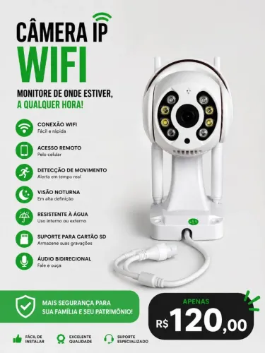 Câmera de segurança inteligente yoosee