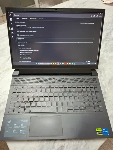 Dell G15 5530, Intel i5 (13° geração), Windows 11, RTX 3050, RAM 24 GB, SSD de 1,5 TB
